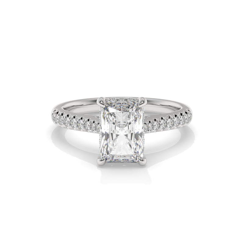 14K White Gold - Radiant
