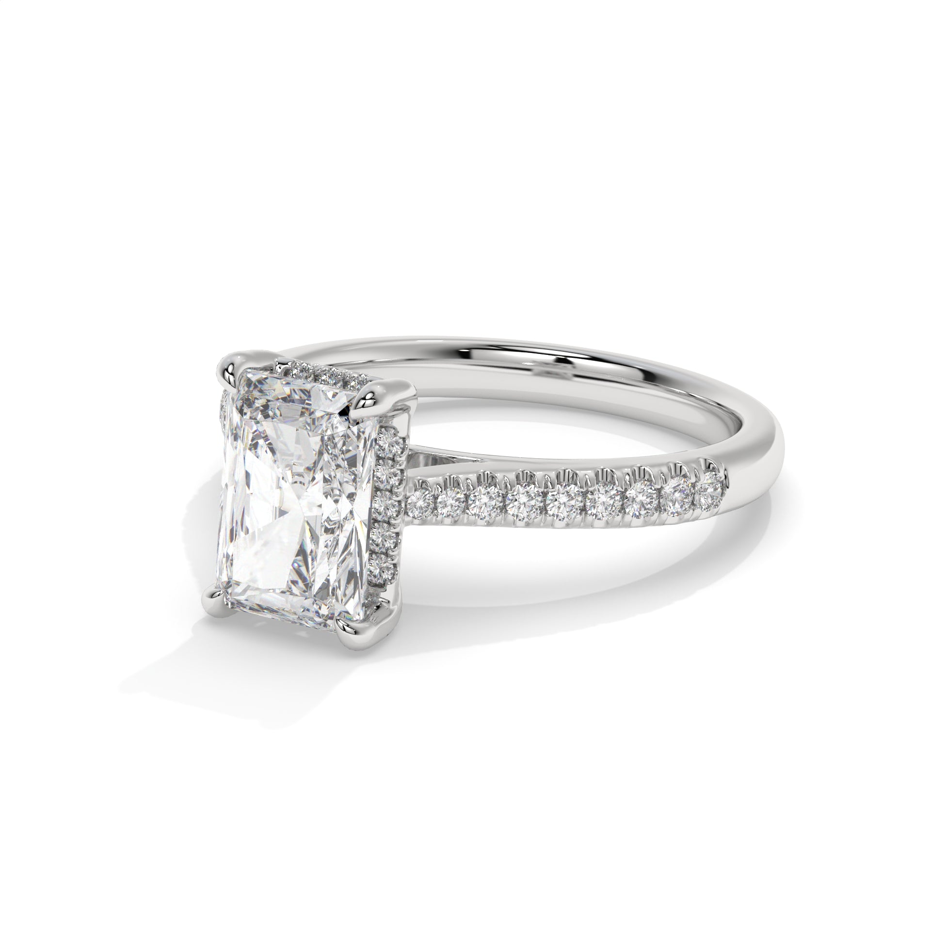 14K White Gold - Radiant