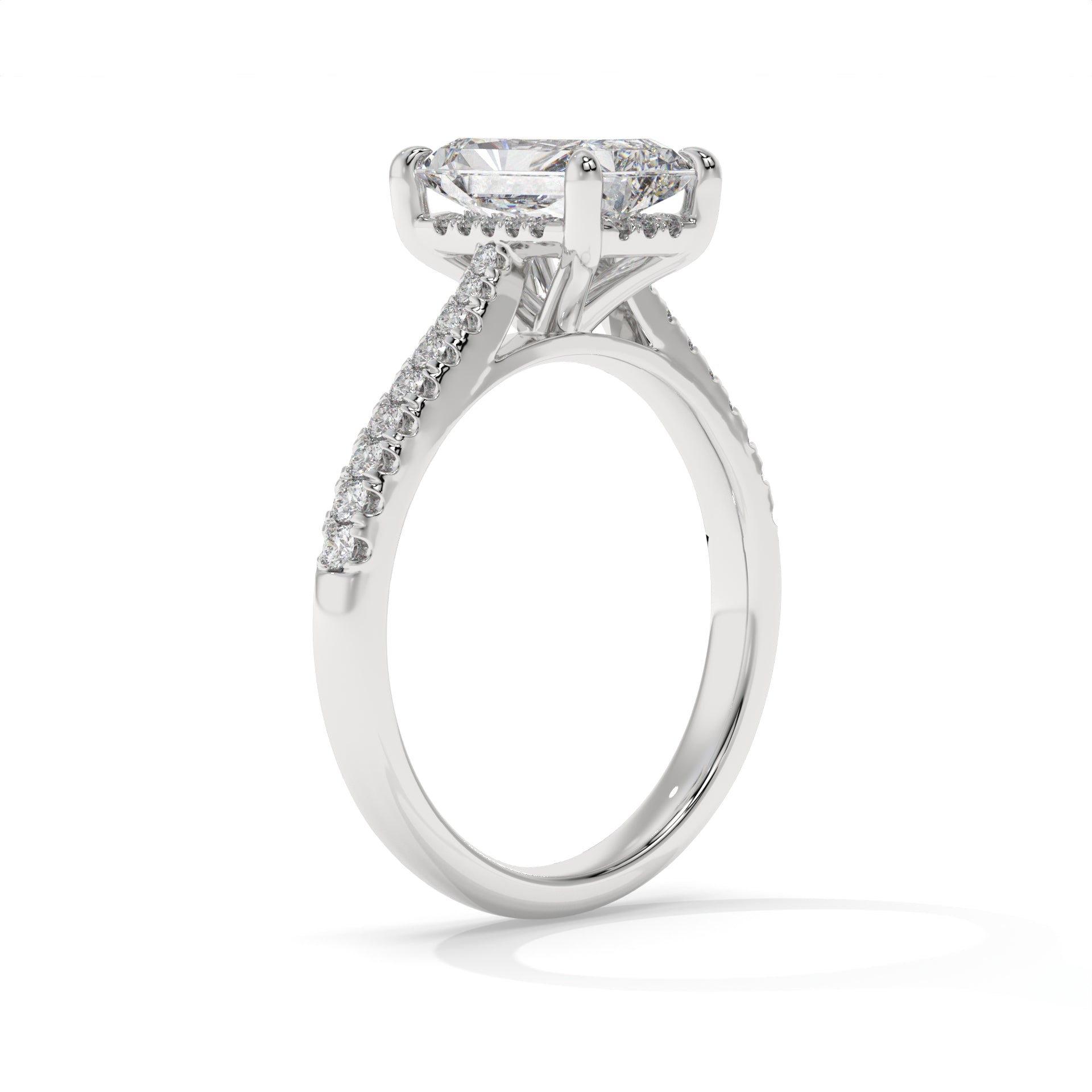 14K White Gold - Radiant