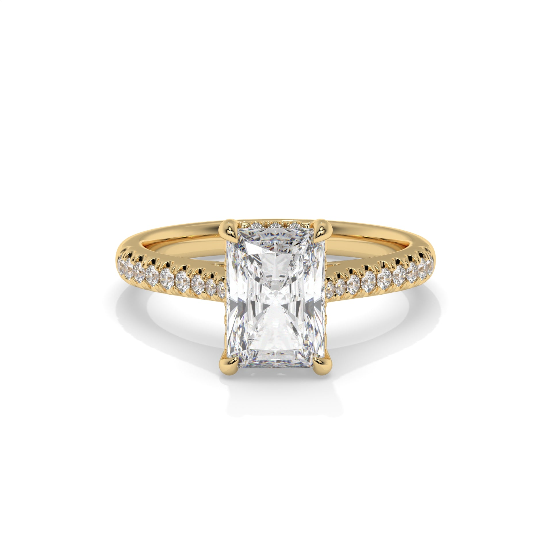 14K Yellow Gold - Radiant