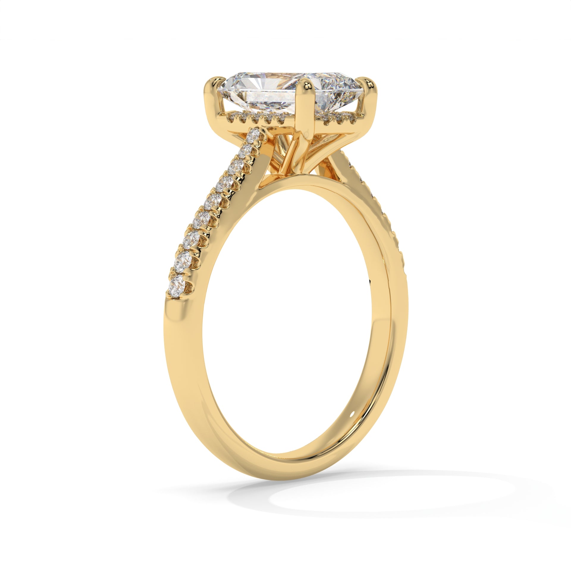 14K Yellow Gold - Radiant