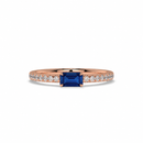 14K Rose Gold - Sapphire