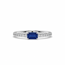 14K White Gold - Sapphire