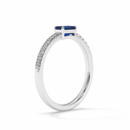 14K White Gold - Sapphire