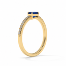 14K Yellow Gold - Sapphire