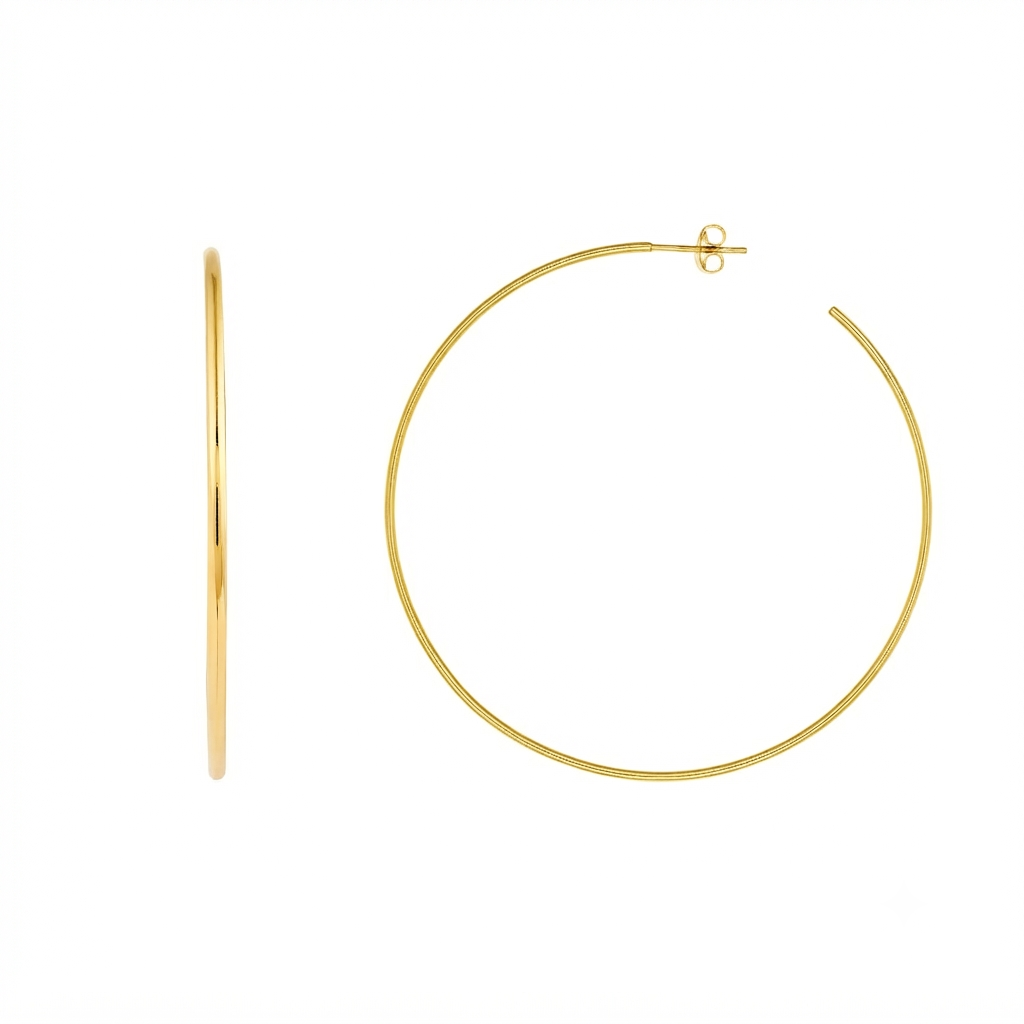 14K Yellow Gold - Oversized