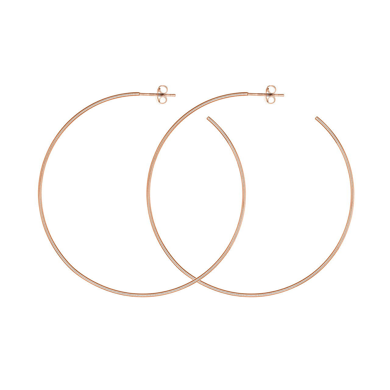 14K Rose Gold - Oversized