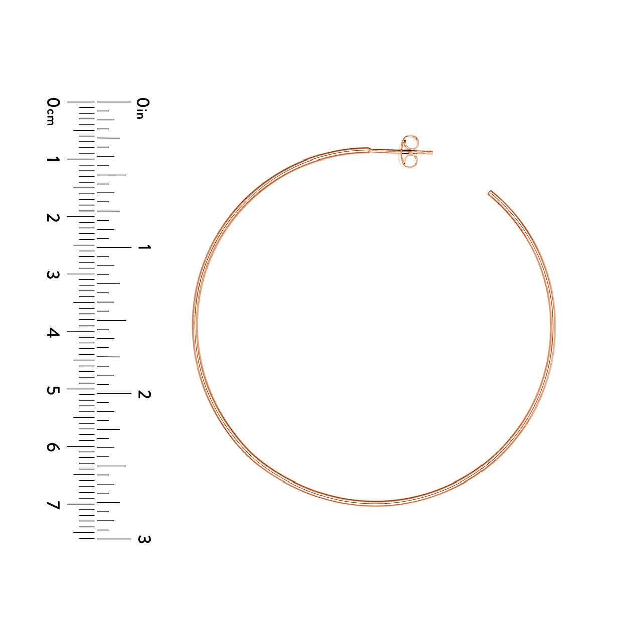 14K Rose Gold - Oversized