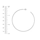 14K White Gold - Oversized