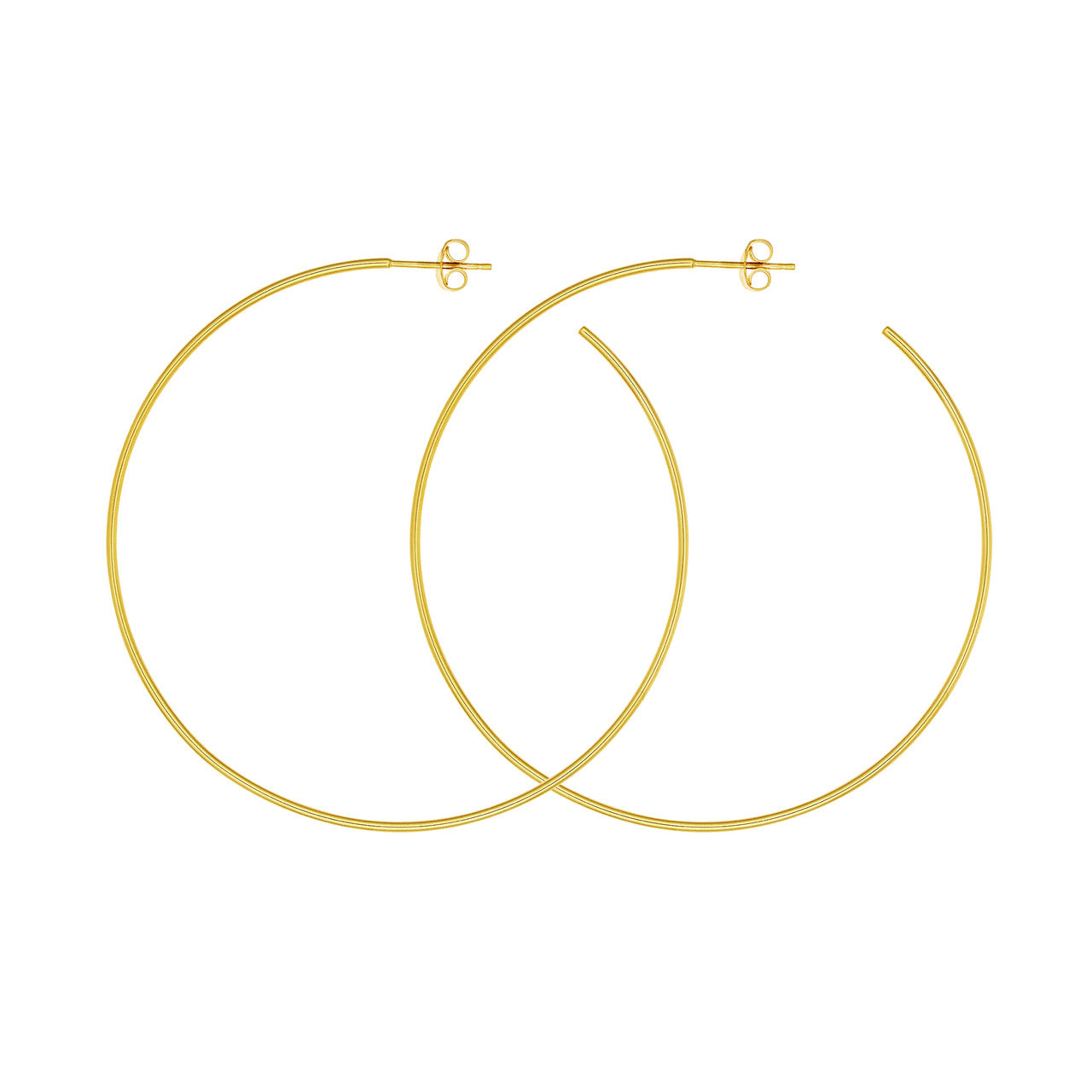 14K Yellow Gold - Oversized