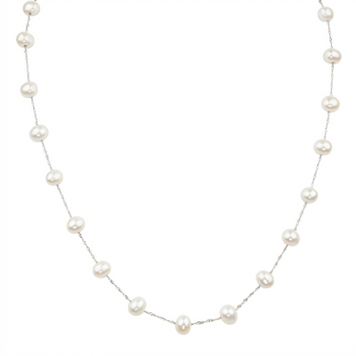 Pearl Station Necklace