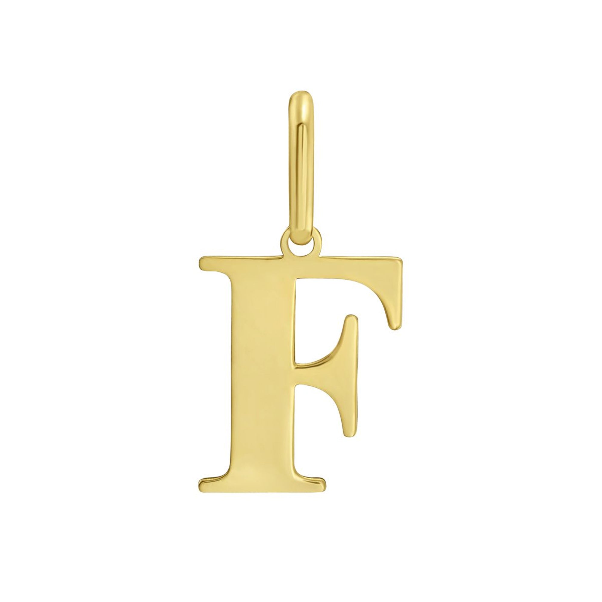 14K Yellow Gold - F