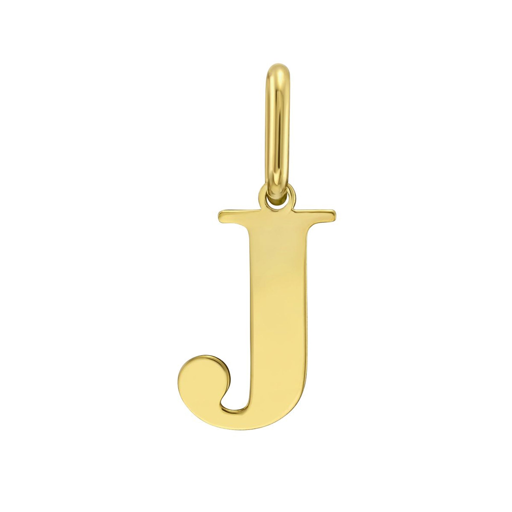14K Yellow Gold - J
