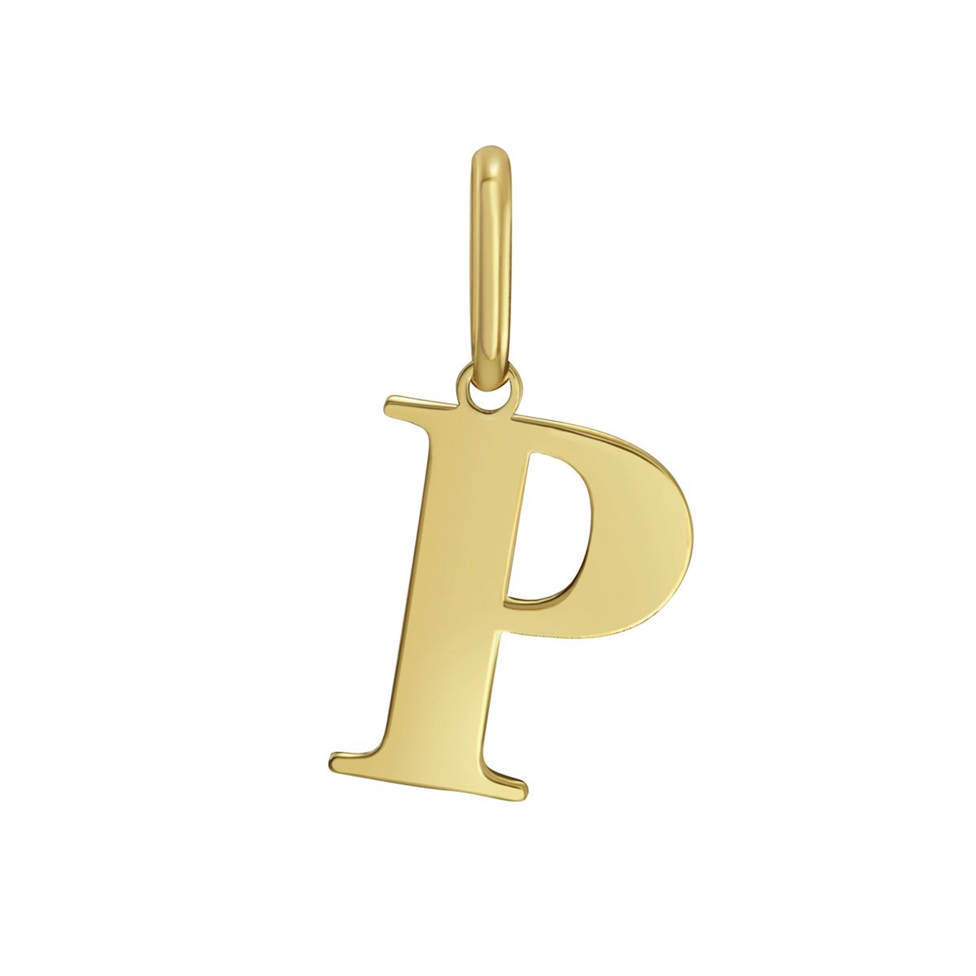 14K Yellow Gold - P