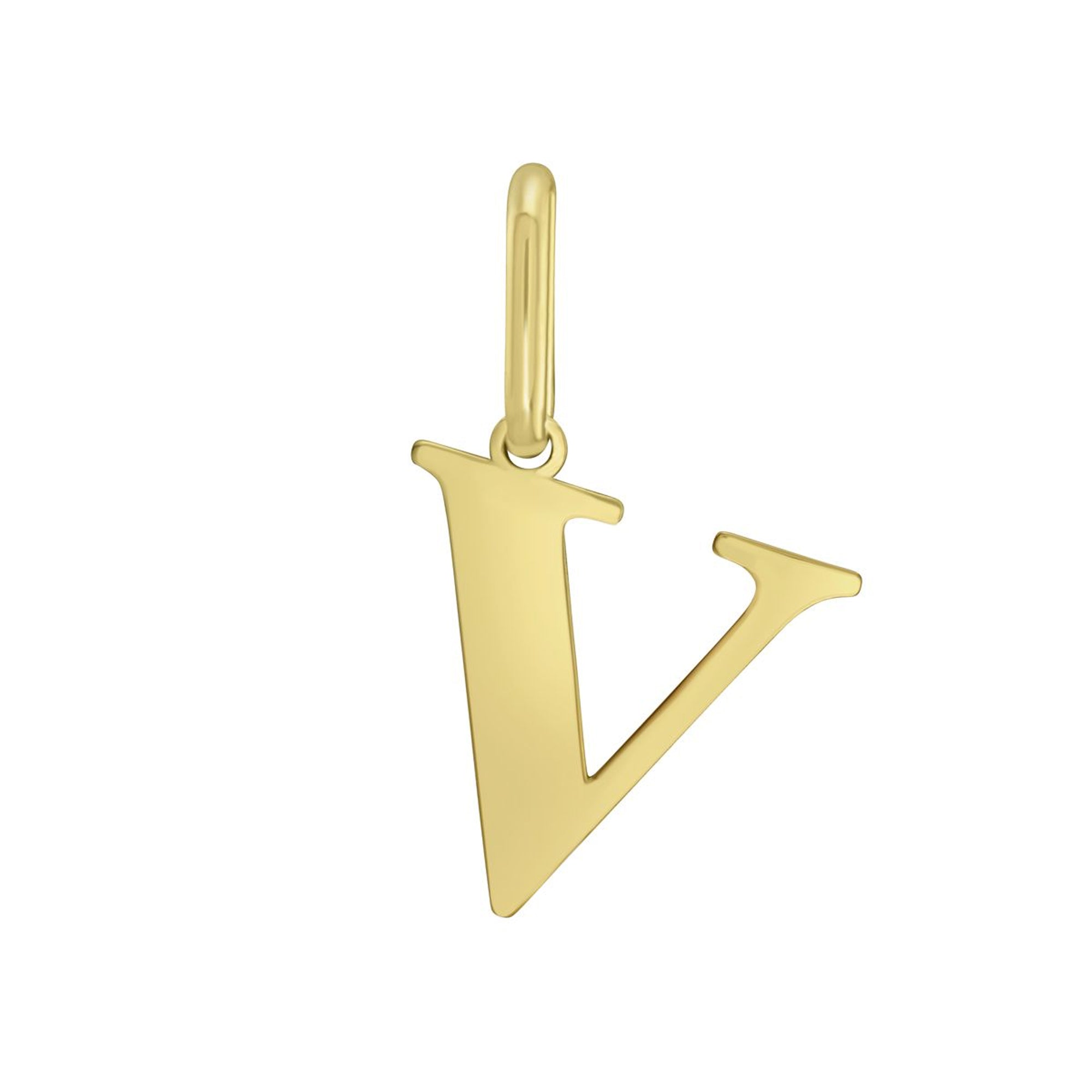 14K Yellow Gold - V