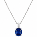 14K White Gold - Sapphire