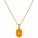 14K Yellow Gold - Citrine