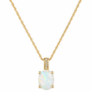 14K Yellow Gold - Opal