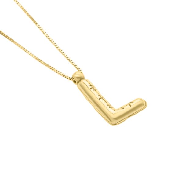 14K Yellow Gold - L
