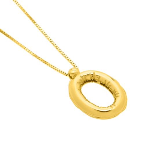 14K Yellow Gold - O