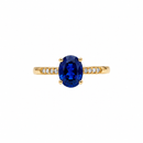 14K Yellow Gold - Sapphire