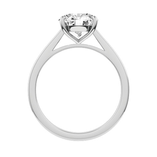 Round Lab-grown Diamond Bridal Ring — front
