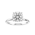 Round Natural Diamond Bridal Ring — down