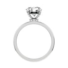 Round Natural Diamond Bridal Ring — front