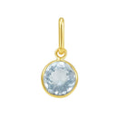 14K Yellow Gold - Aqua