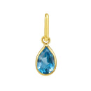 14K Yellow Gold - Blue Topaz