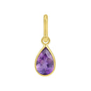 14K Yellow Gold - Amethyst
