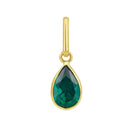 14K Yellow Gold - Emerald