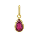 14K Yellow Gold - Ruby