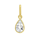 14K Yellow Gold - Aqua