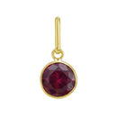 14K Yellow Gold - Ruby