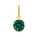 14K Yellow Gold - Emerald