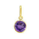 14K Yellow Gold - Amethyst
