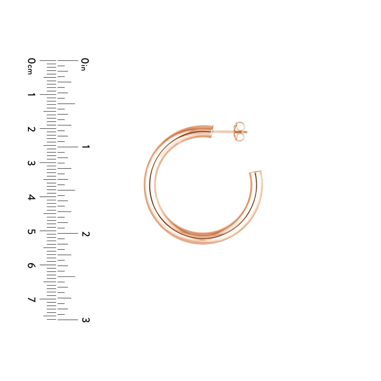 14K Rose Gold - Medium