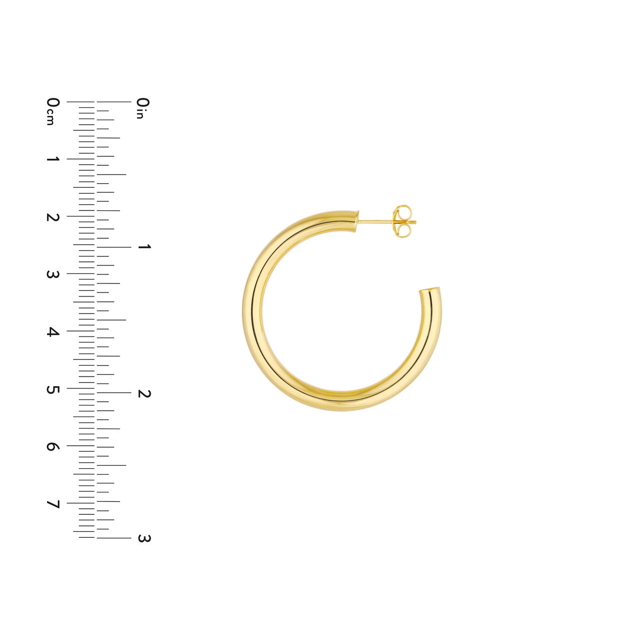 14K Yellow Gold - Medium