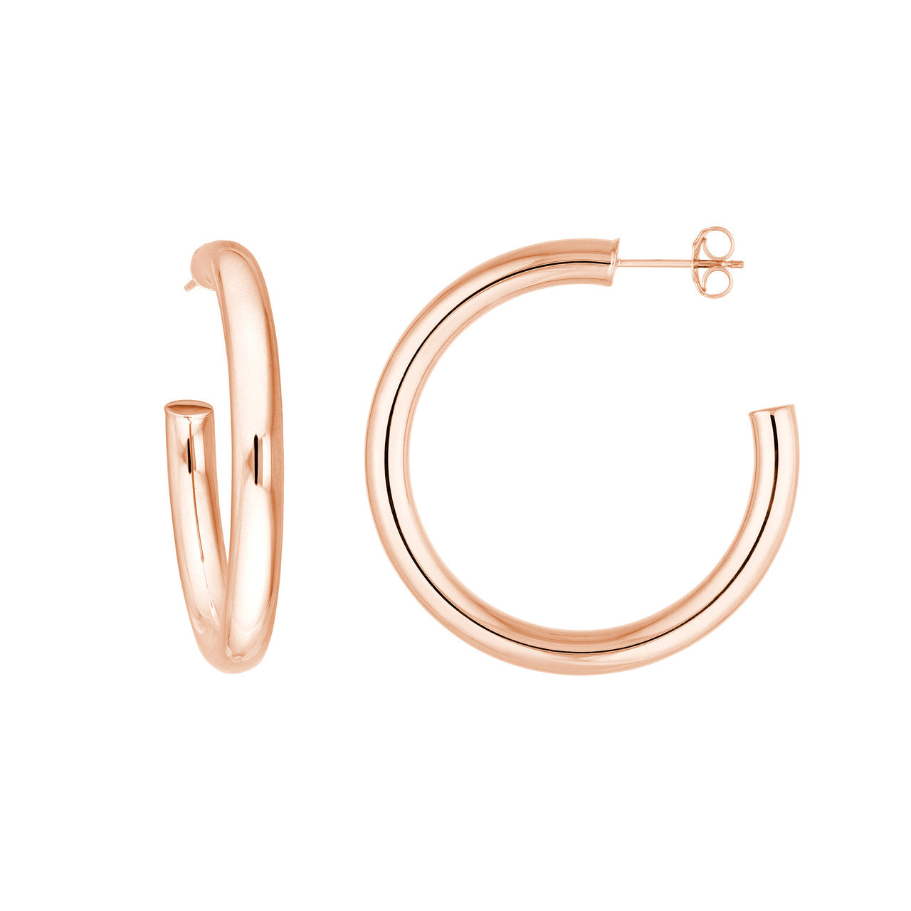 14K Rose Gold - Medium