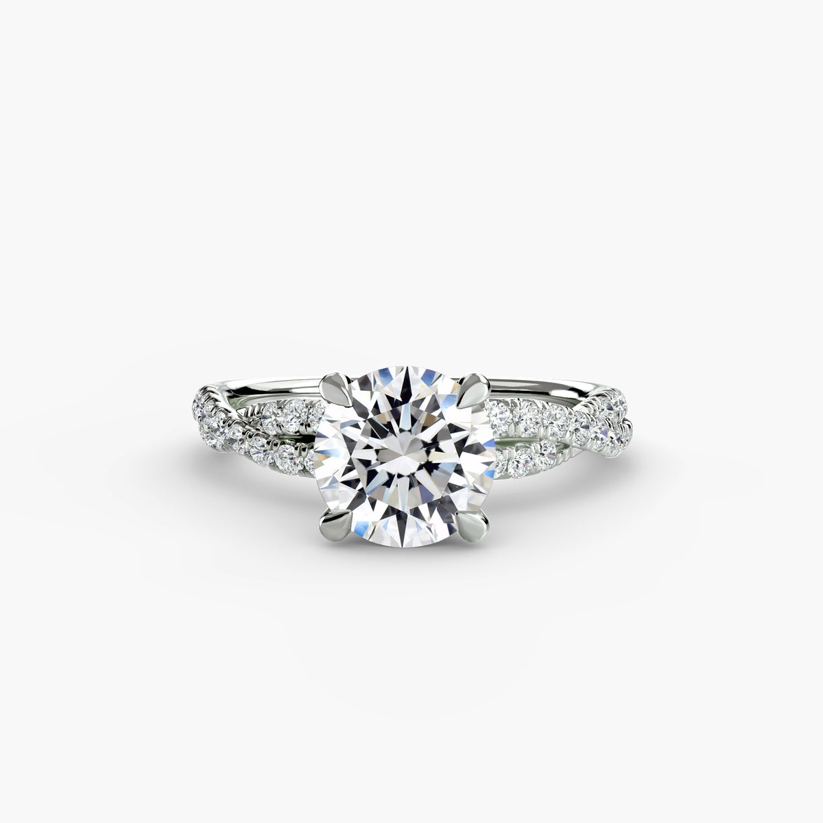 The Twisted Pavé Solitaire – Milano