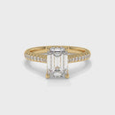14K Yellow Gold - Emerald