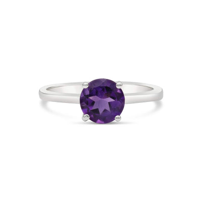 Round Amethyst Ring