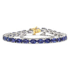 20.00 Carat Oval Tanzanite Tennis Bracelet - Milano
