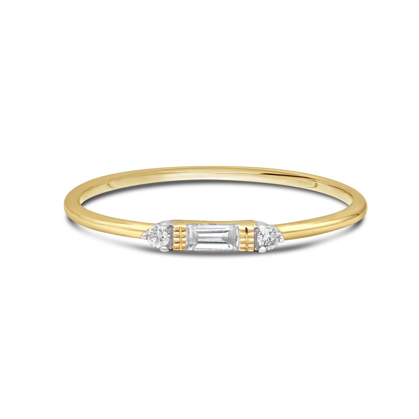 14K Yellow Gold - 0.10