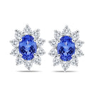 Tanzanite and Diamond Miracle Earrings - ShopMilano